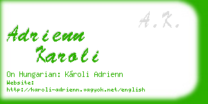 adrienn karoli business card